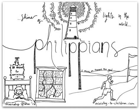 “Philippians” Bible Book Coloring Page - Ministry To Children