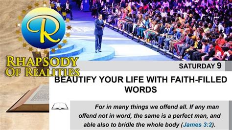 RHAPSODY OF REALITIES DEVOTIONAL, SATURDAY MAY 09, 2020. BEAUTIFY YOUR L... | Devotions, Daily ...