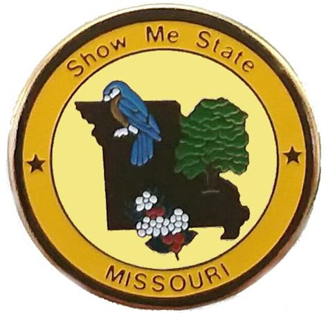 Missouri Pin State Bird Flower Nickname Shape Tree Travel - Etsy