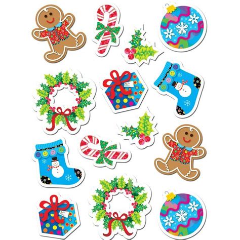 Creative Teaching Press Winter Holiday 420 Piece Stickers Set | Christmas stickers printable ...