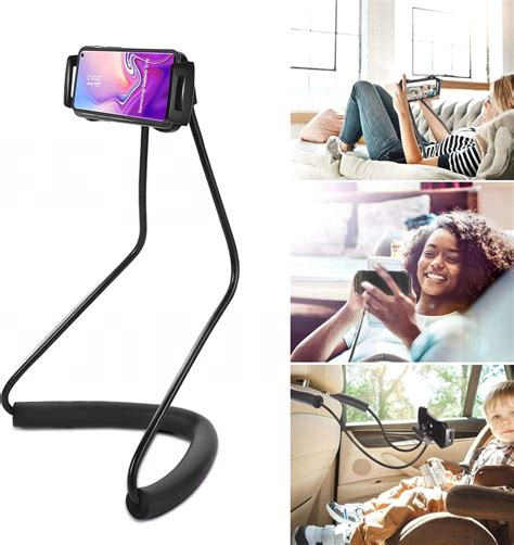 Amazon.com: YUNLEJP Lazy Neck Phone Holder,Cell Phone Stand for Bed Around Neck,Hand Free ...