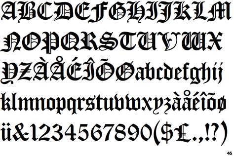 Old english font generator