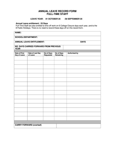 Leave Card Format Fill Out And Sign Printable Pdf Template Signnow | My ...