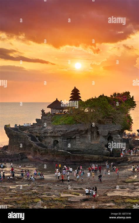 Bali, Indonesia - Tanah Lot Temple at sunset Stock Photo - Alamy