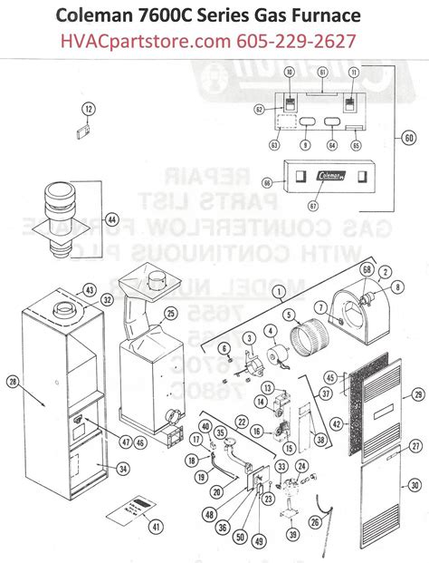 7680C856 Coleman Gas Furnace Parts – HVACpartstore