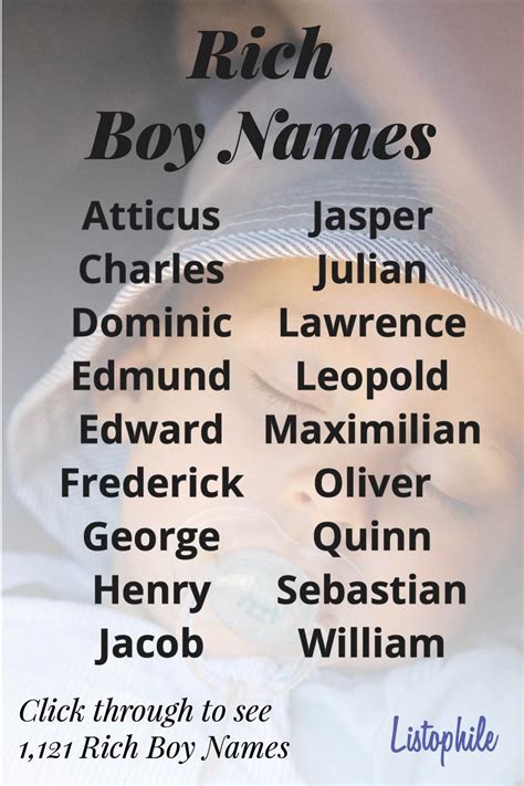 Rich Boy Names | Best character names, Book names, Boy names