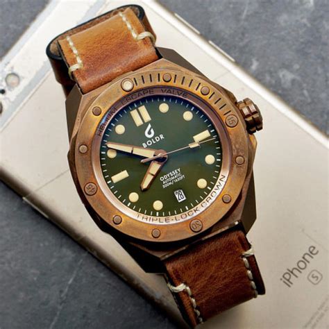 Boldr Odyssey Automatic Bronze Green | Watches.com