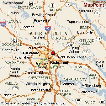 Mechanicsville, Virginia Area Map & More