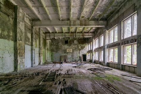 Pripyat Azure Swimming Pool & Chernobyl-2 Sports Hall | Abandoned places, Swimming pools, Chernobyl