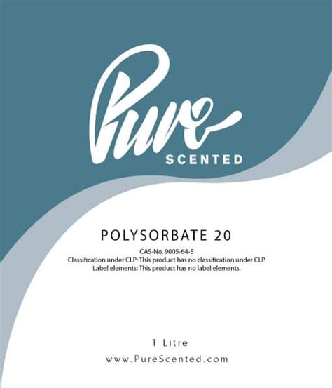 Polysorbate 20 - Pure Scented