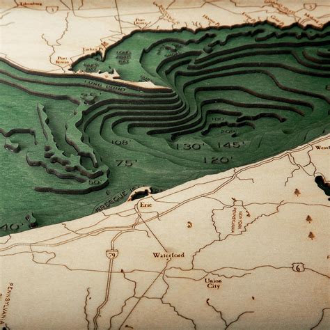 Lake Erie Topographic Map - Map Of Western Hemisphere