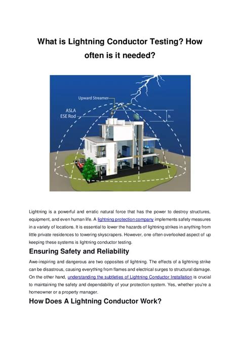 PPT - What is a Lightning Conductor Testing_ How Often is It Needed PowerPoint Presentation - ID ...