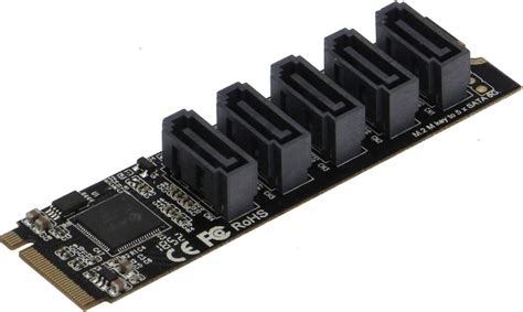Sedna – M2 (2280) PCIe M Key to 5 x SATA 6G Adapter Card (Support Software RAID) – BigaMart