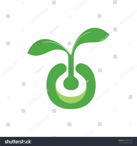 Growth Seed Logo Design Vector Stock Vector (Royalty Free) 754257175 ...