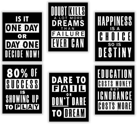 Amazon.com: Inspirational Wall Art, Motivational Poster, Office Wall Art, Motivational Posters ...