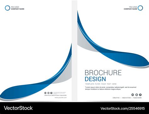 Brochure layout template cover design background Vector Image