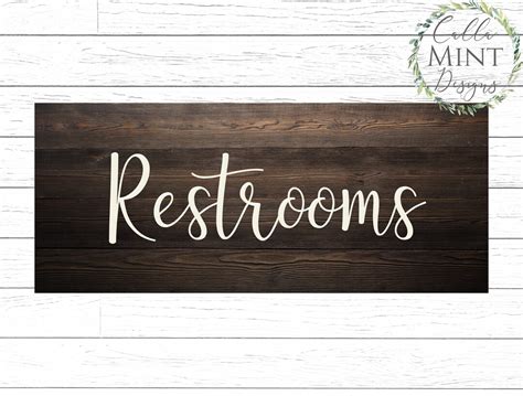 Restrooms Svg Restrooms Sign Svg Wedding Svg Wedding Sign - Etsy