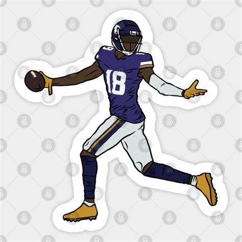 Justin Jefferson Looking Back Celebration - Justin Jefferson - Sticker ...