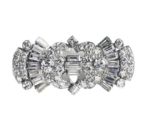 Art Deco Diamond Brooch