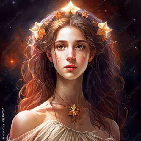 Asteria is the greek goddess of stars, god of star princess, generative ...