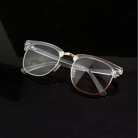 New 100% Retro Clear Glasses Frame Transparent Optical Myopia Eyeglasses Free shipping-in ...