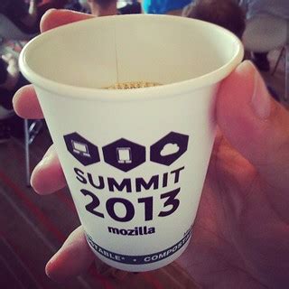 Even the coffee cups are personalised. #MozSummit | Hubert Figuière | Flickr