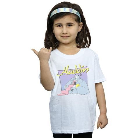 Disney Girls Aladdin Genie Wishing Dude Cotton T-Shirt - Walmart.com
