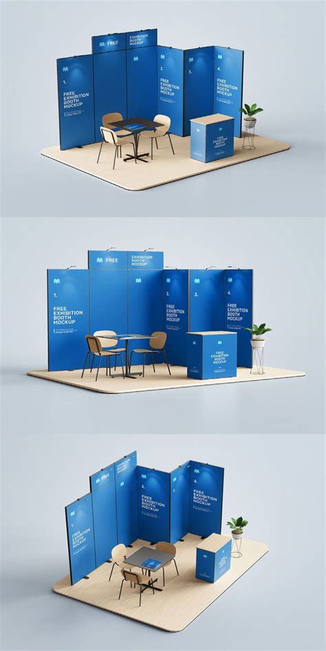 Exhibition Booth Free Mockup | Trade show booth design, Exhibition ...