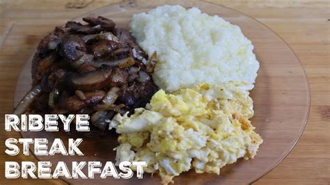 How To Make Ribeye Steak Breakfast - YouTube