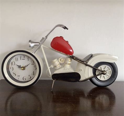 “Motorcycle” clock