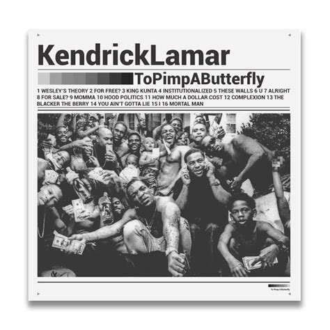 Kendrick Lamar To Pimp a Butterfly music album cover Canvas | Etsy