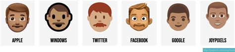 👨 Man emojis (w/ 40+ skin, hair colors, & facial hair combos) 👨🏻🧔🏼👨🏽‍🦰👨 ...