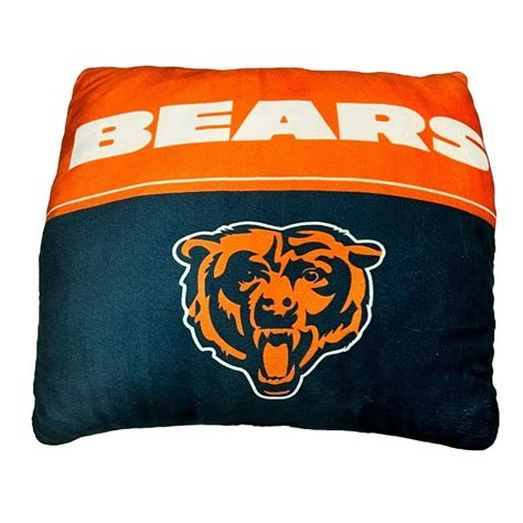 Chicago Bears Logo Blue & Orange Soft Plush Throw... - Depop