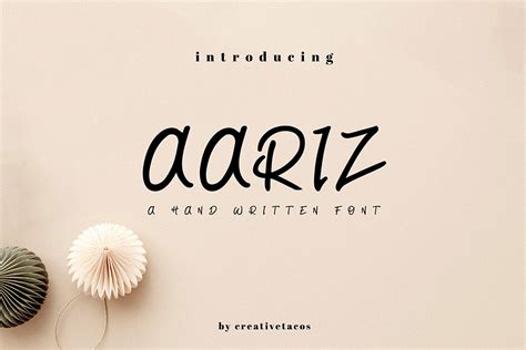 Aariz Handwritten Font Free Download - Creativetacos