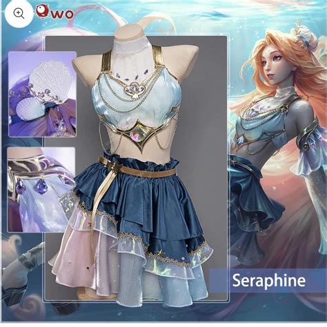 Prestige Ocean Song Seraphine cosplay from... - Depop