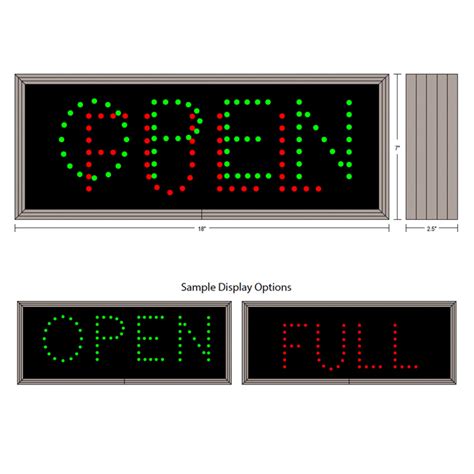 Outdoor LED Open Sign | Low Voltage Open Signs 30199 | Traffic Signage