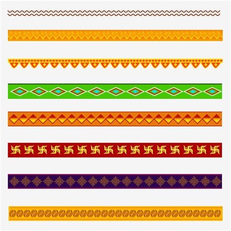 Decorative Line Border Vector PNG Images