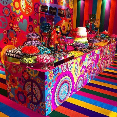 7 mejores imágenes de Hippie party theme | fiesta hippie, fiesta retro, cumpleaños hippie