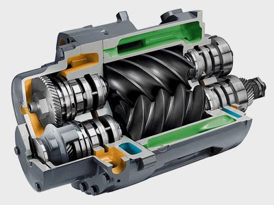 Working principle of double screw air compressor - DENAIR Compressors