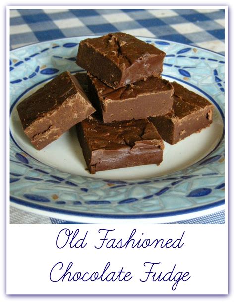 Old Fashioned Chocolate Fudge