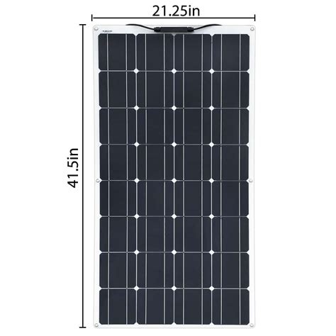 90-Watt PET Flexible Solar Panel - Ultra Light & Thin - Off-Grid ...