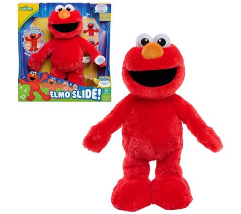 Elmo Slide Animated Dancing 12" Plush - QVC.com