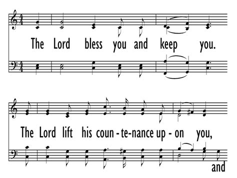 THE LORD BLESS YOU AND KEEP YOU (Hymnal for Worship & Celebration 607) - Hymnary.org