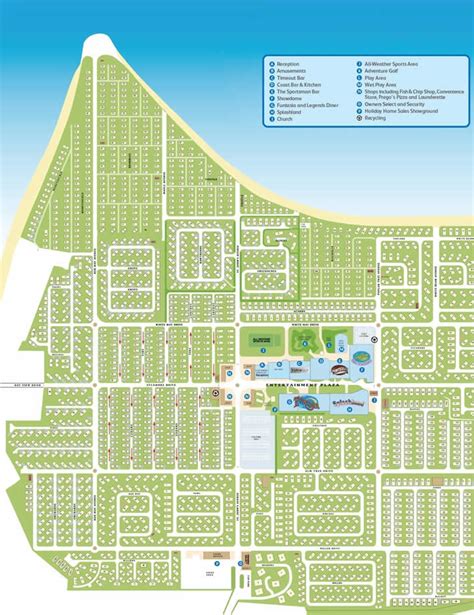 Trecco Bay Holiday Park Map Of Site