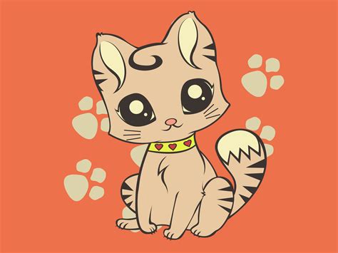 Cute Cartoon Cat Wallpaper - WallpaperSafari