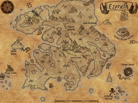 Mapa świata Ezorath in Ezorath| World Anvil