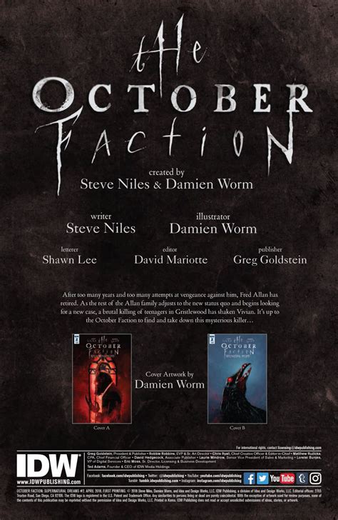 PREVIEW: The October Faction: Supernatural Dreams #2