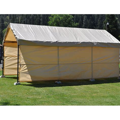 12x20 Replacement Carport 5 piece Combo kit - Tan - Costless Tarps