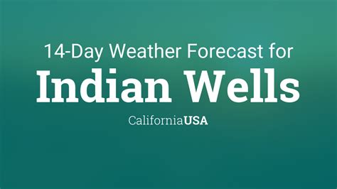 Indian Wells, California, USA 14 day weather forecast