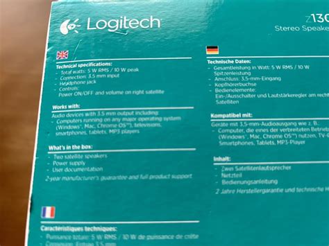 Logitech Z130 Computer Speakers- New Unopened 5099206021907 | eBay